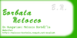 borbala melocco business card